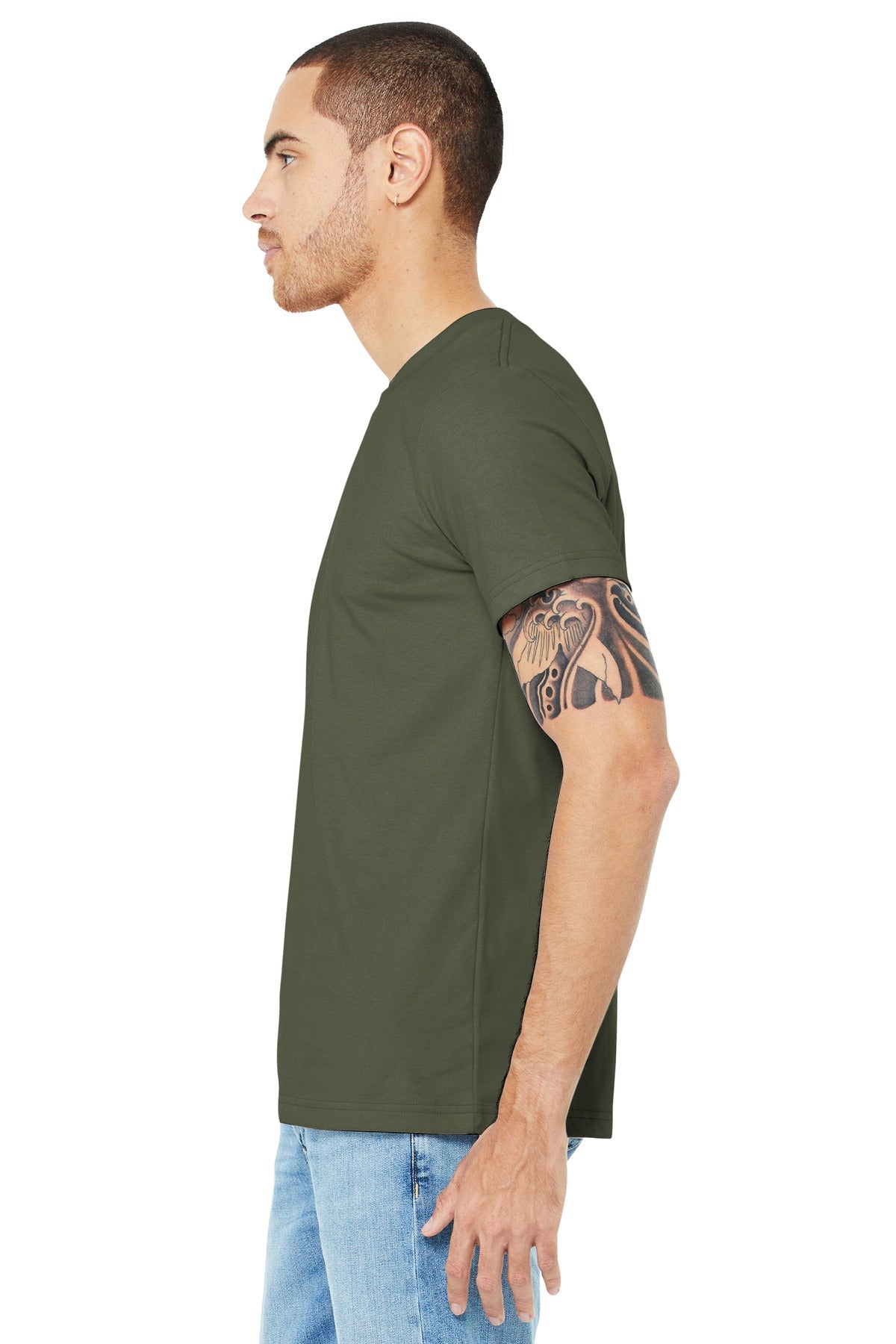 BELLA+CANVAS ® Unisex Jersey Short Sleeve Tee. BC3001 [Army] - DFW Impression