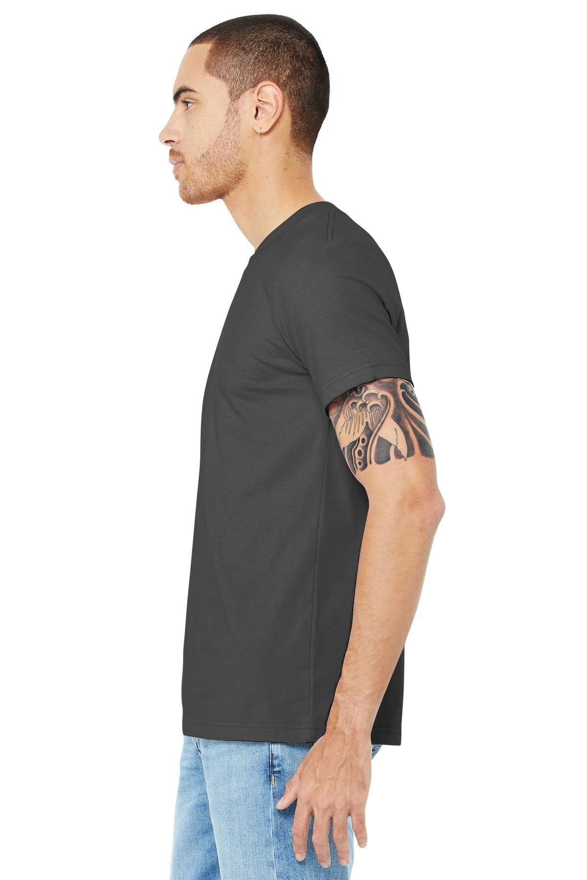 BELLA+CANVAS ® Unisex Jersey Short Sleeve Tee. BC3001 [Asphalt] - DFW Impression