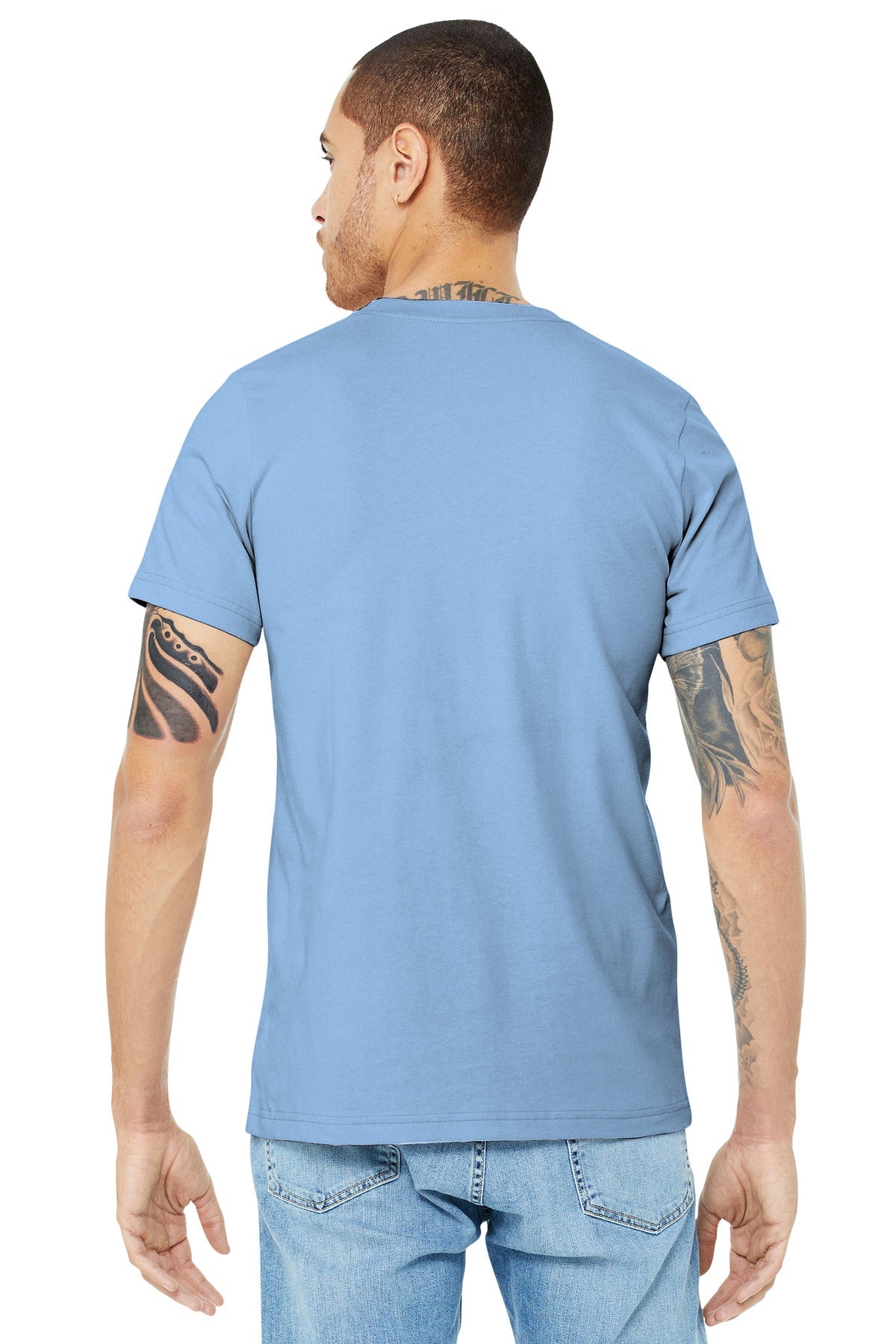 BELLA+CANVAS ® Unisex Jersey Short Sleeve Tee. BC3001 [Baby Blue] - DFW Impression