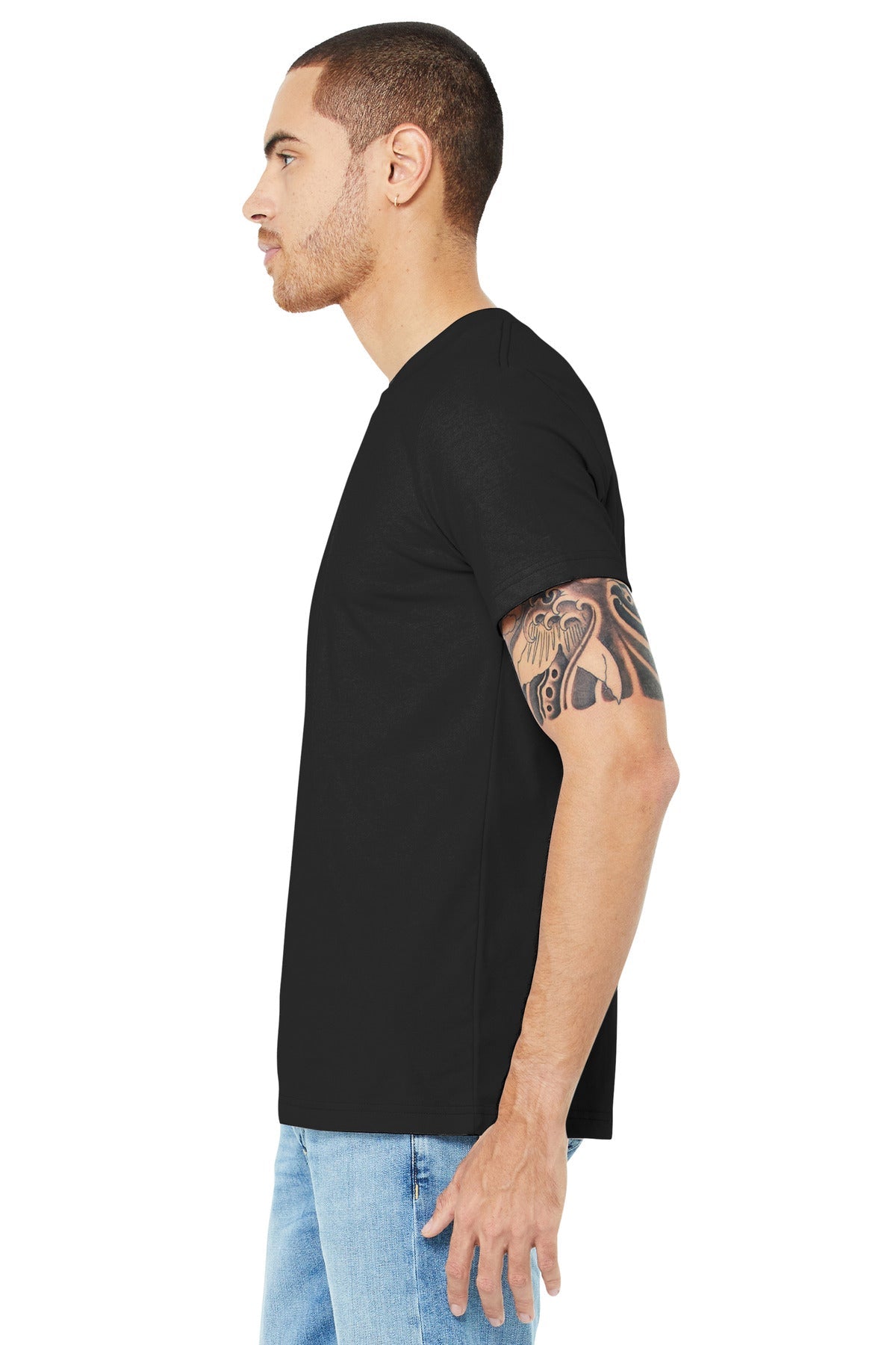 BELLA+CANVAS ® Unisex Jersey Short Sleeve Tee. BC3001 [Black] - DFW Impression