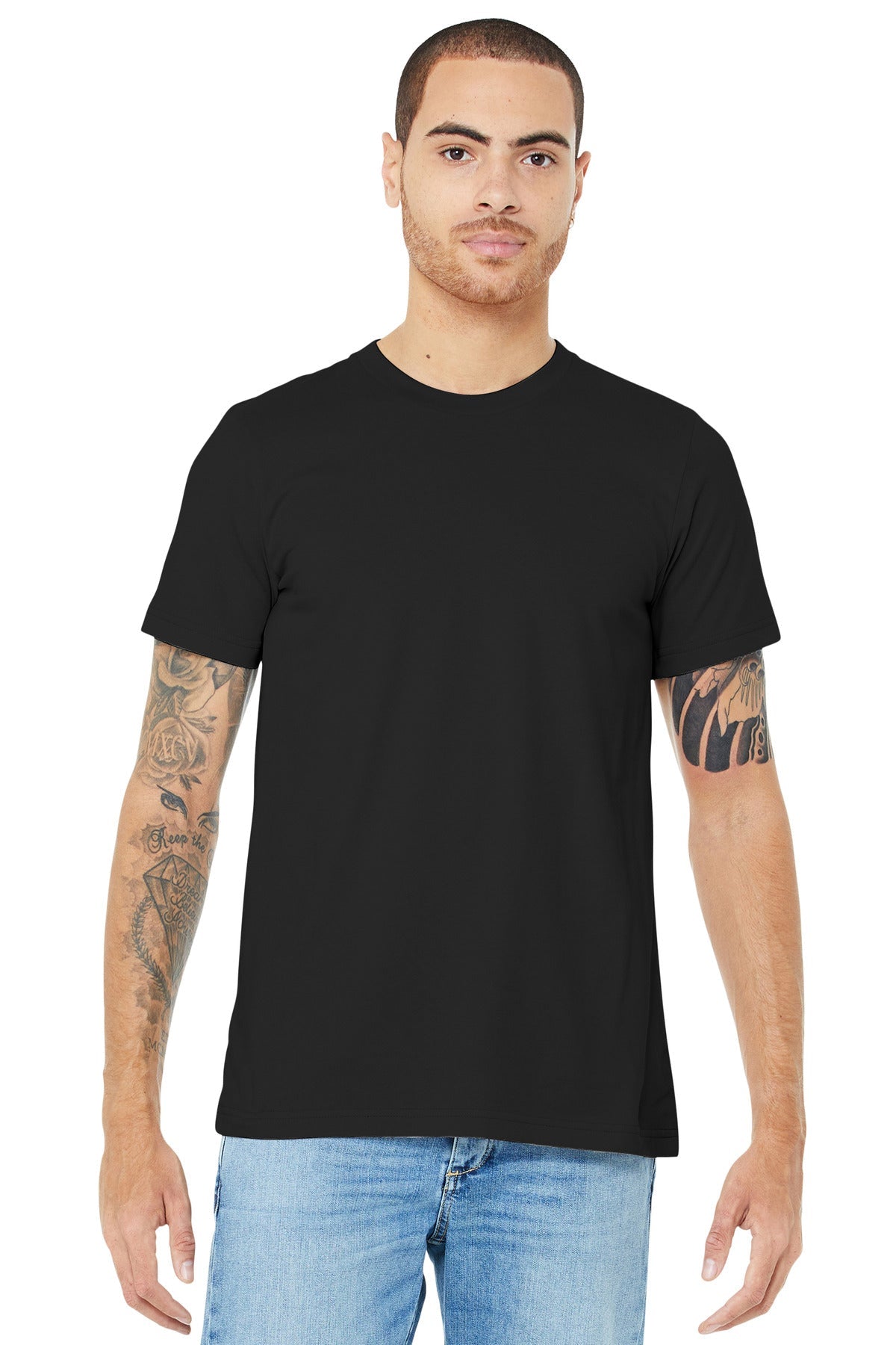 BELLA+CANVAS ® Unisex Jersey Short Sleeve Tee. BC3001 [Black] - DFW Impression