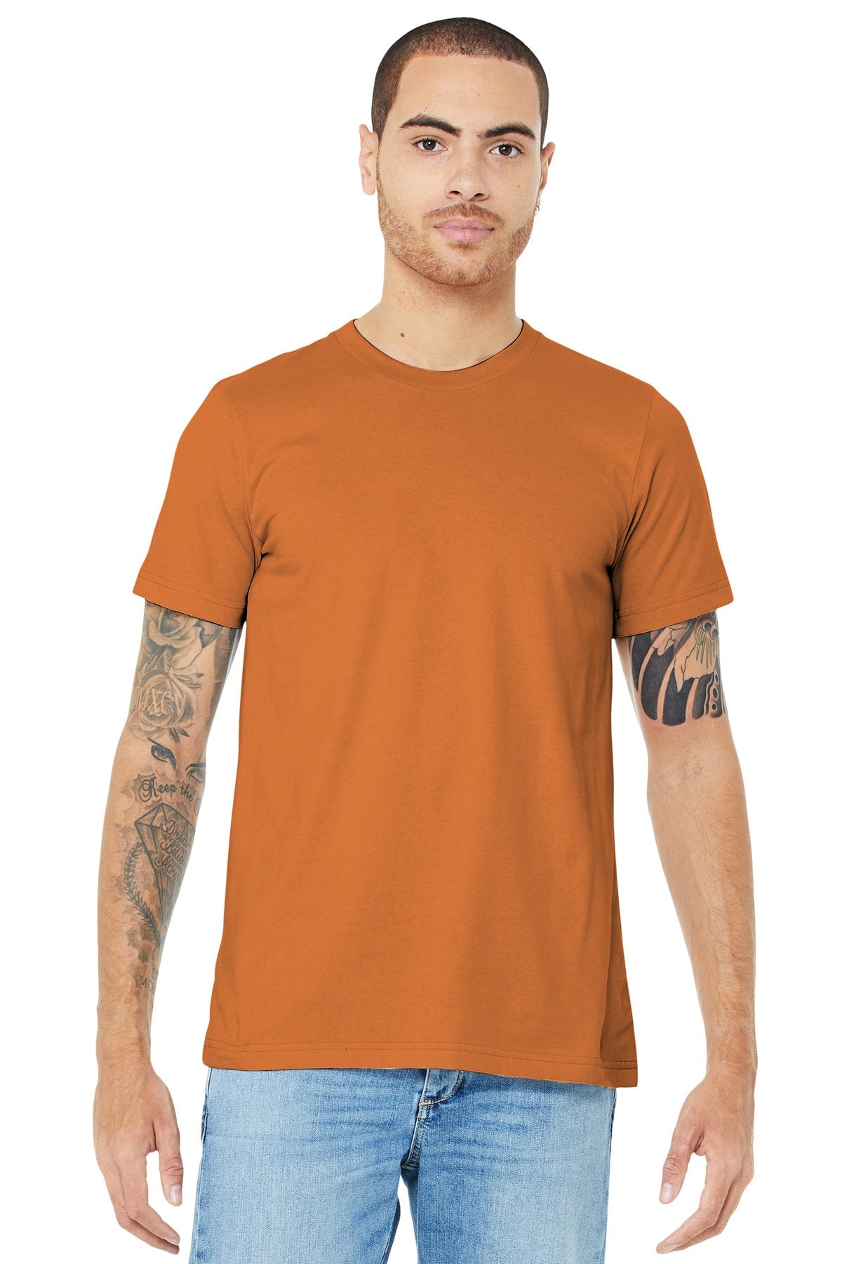 BELLA+CANVAS ® Unisex Jersey Short Sleeve Tee. BC3001 [Burnt Orange] - DFW Impression