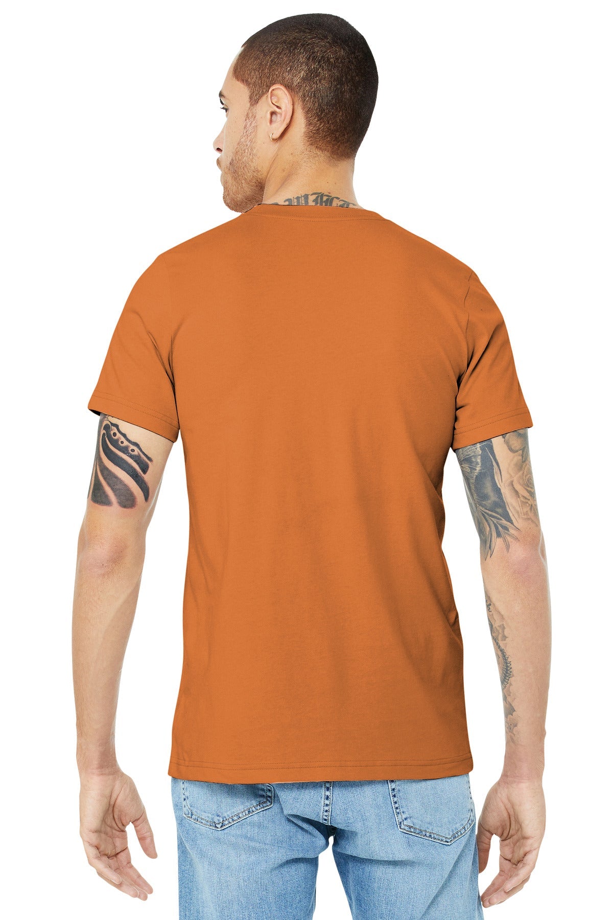 BELLA+CANVAS ® Unisex Jersey Short Sleeve Tee. BC3001 [Burnt Orange] - DFW Impression