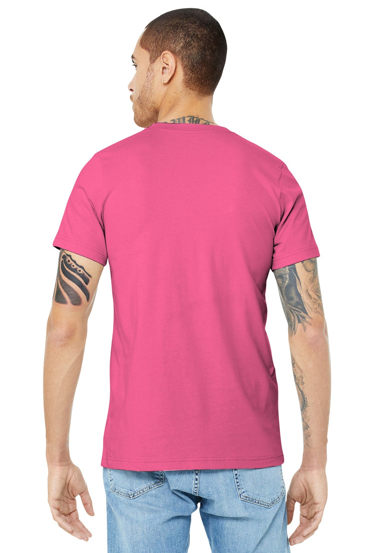 BELLA+CANVAS ® Unisex Jersey Short Sleeve Tee. BC3001 [Charity Pink] - DFW Impression