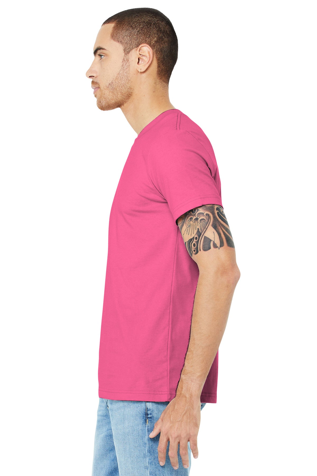 BELLA+CANVAS ® Unisex Jersey Short Sleeve Tee. BC3001 [Charity Pink] - DFW Impression