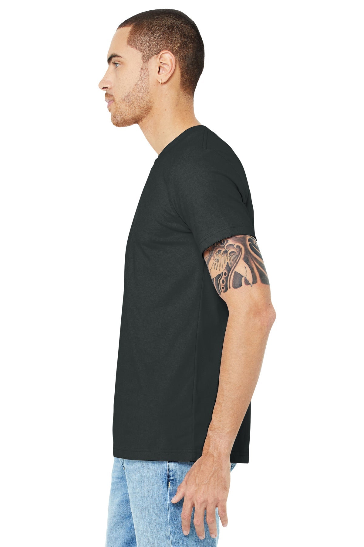 BELLA+CANVAS ® Unisex Jersey Short Sleeve Tee. BC3001 [Dark Grey] - DFW Impression