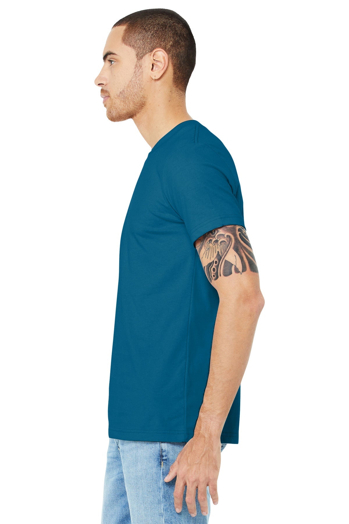 BELLA+CANVAS ® Unisex Jersey Short Sleeve Tee. BC3001 [Deep Teal] - DFW Impression