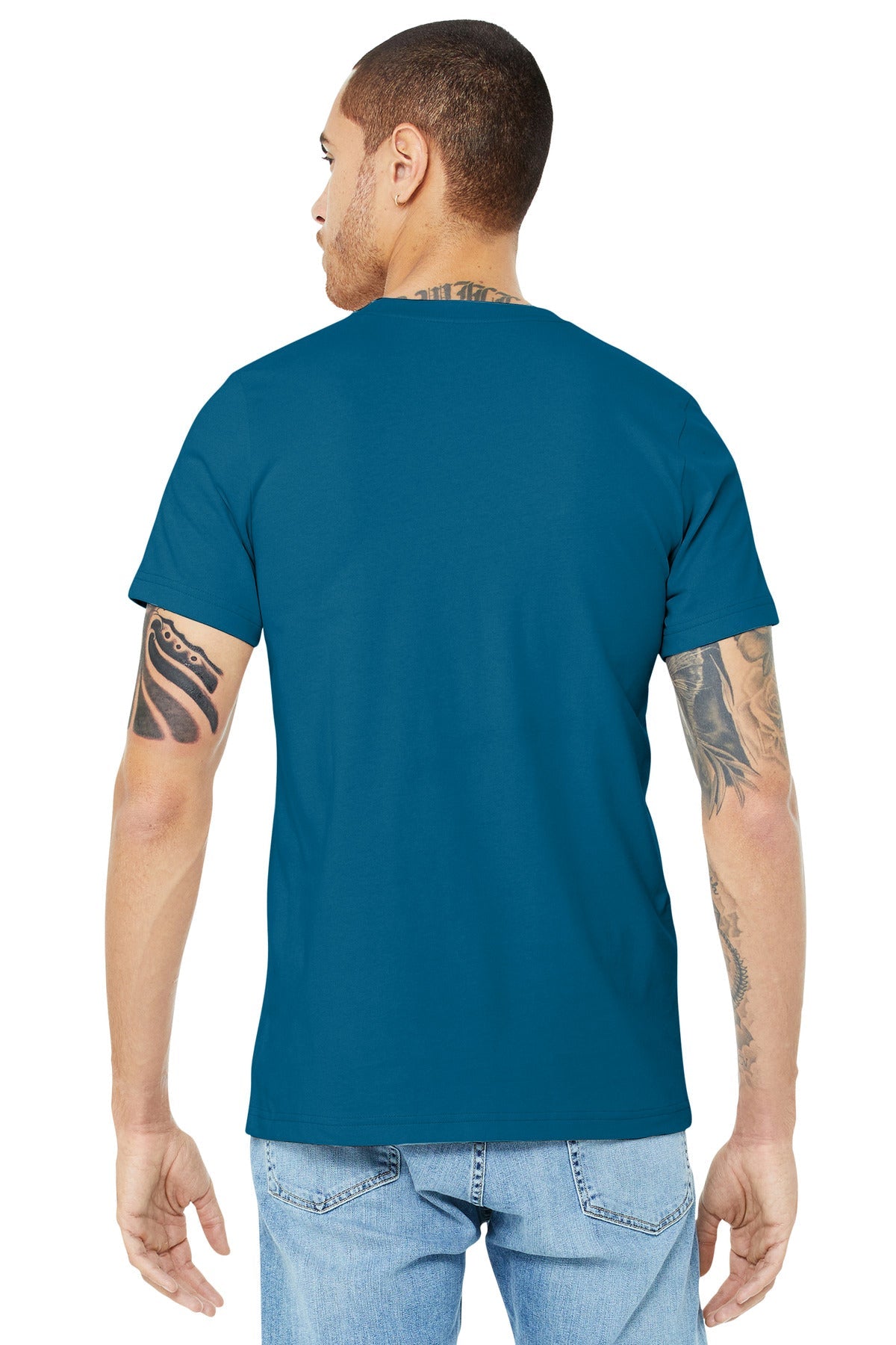 BELLA+CANVAS ® Unisex Jersey Short Sleeve Tee. BC3001 [Deep Teal] - DFW Impression