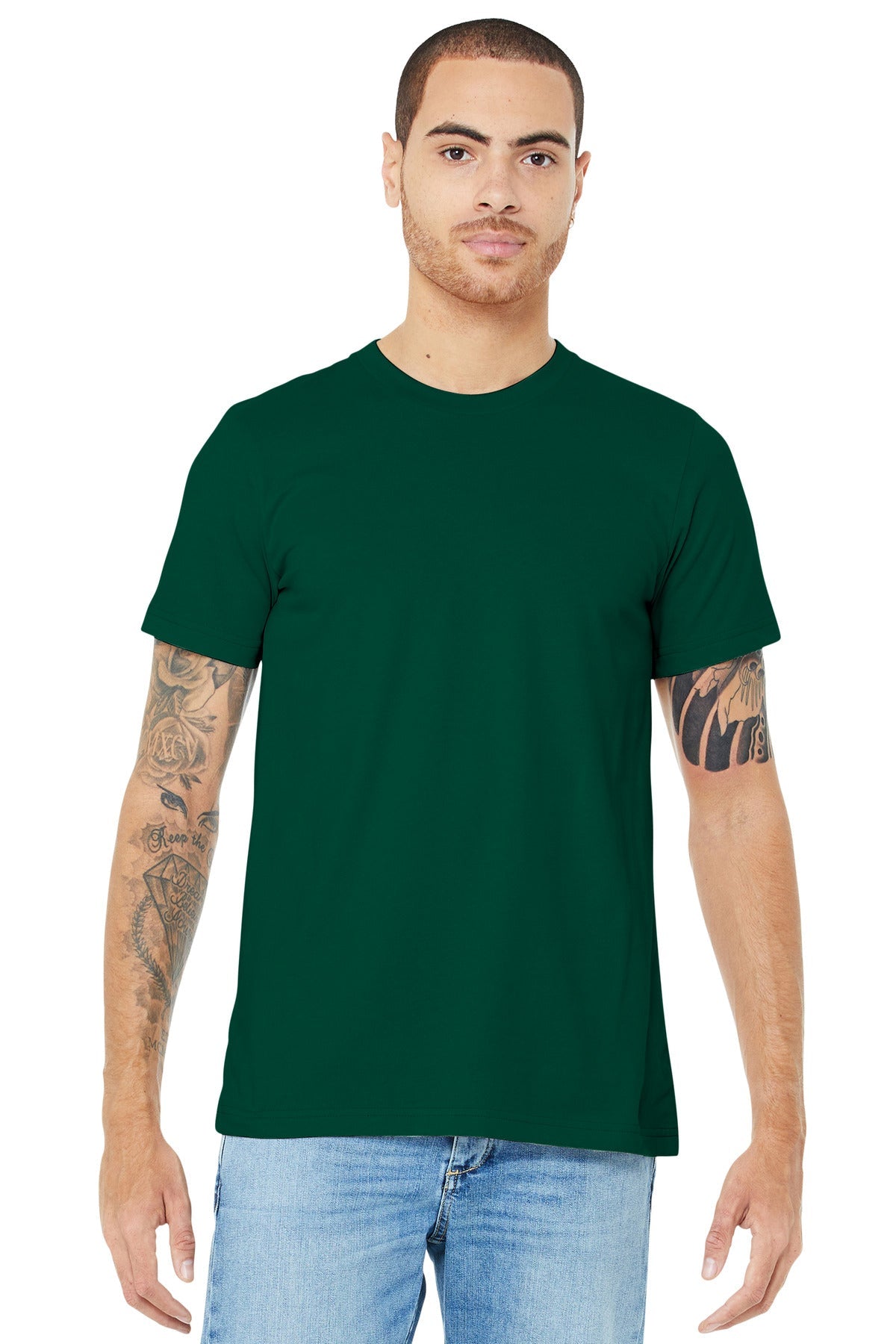 BELLA+CANVAS ® Unisex Jersey Short Sleeve Tee. BC3001 [Evergreen] - DFW Impression