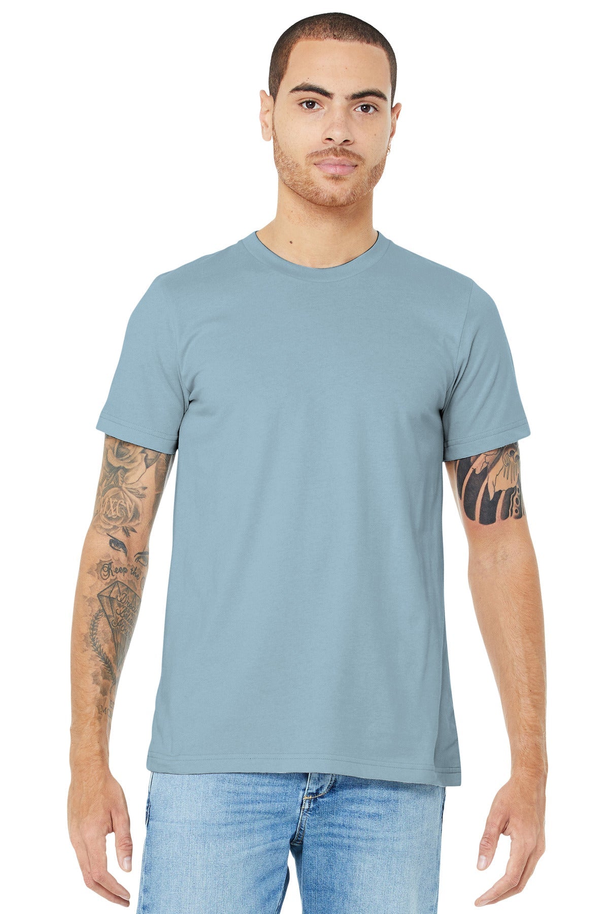 BELLA+CANVAS ® Unisex Jersey Short Sleeve Tee. BC3001 [Light Blue] - DFW Impression