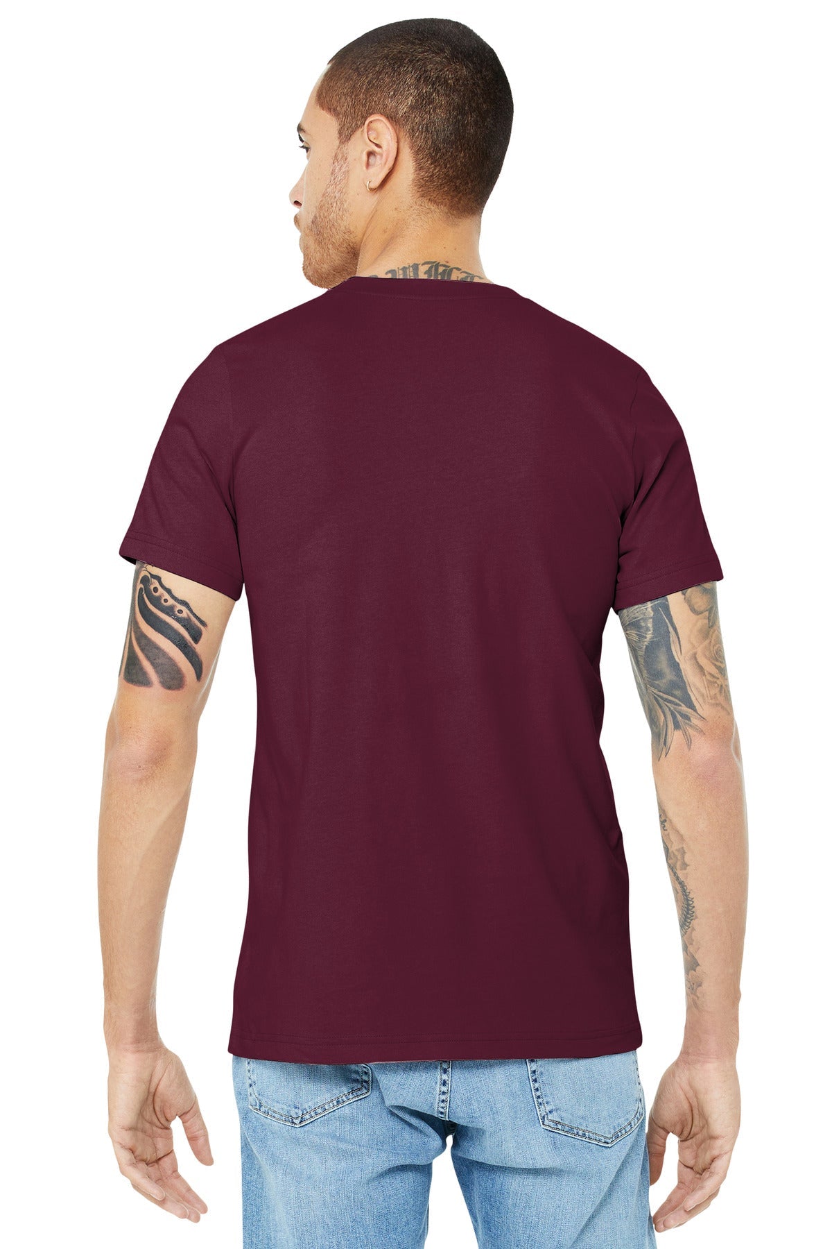 BELLA+CANVAS ® Unisex Jersey Short Sleeve Tee. BC3001 [Maroon] - DFW Impression