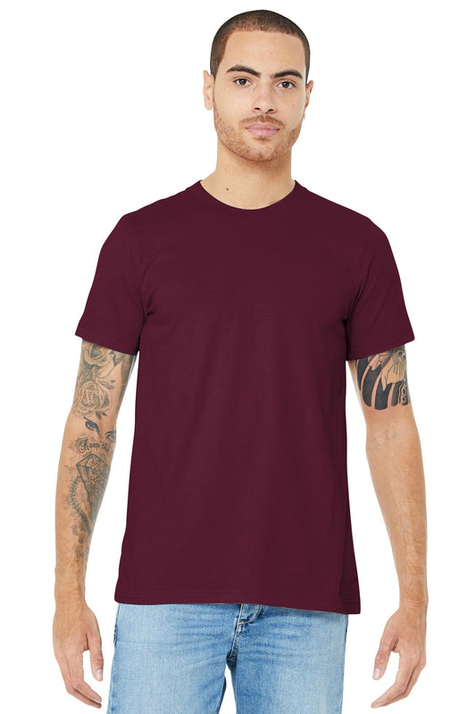 BELLA+CANVAS ® Unisex Jersey Short Sleeve Tee. BC3001 [Maroon] - DFW Impression