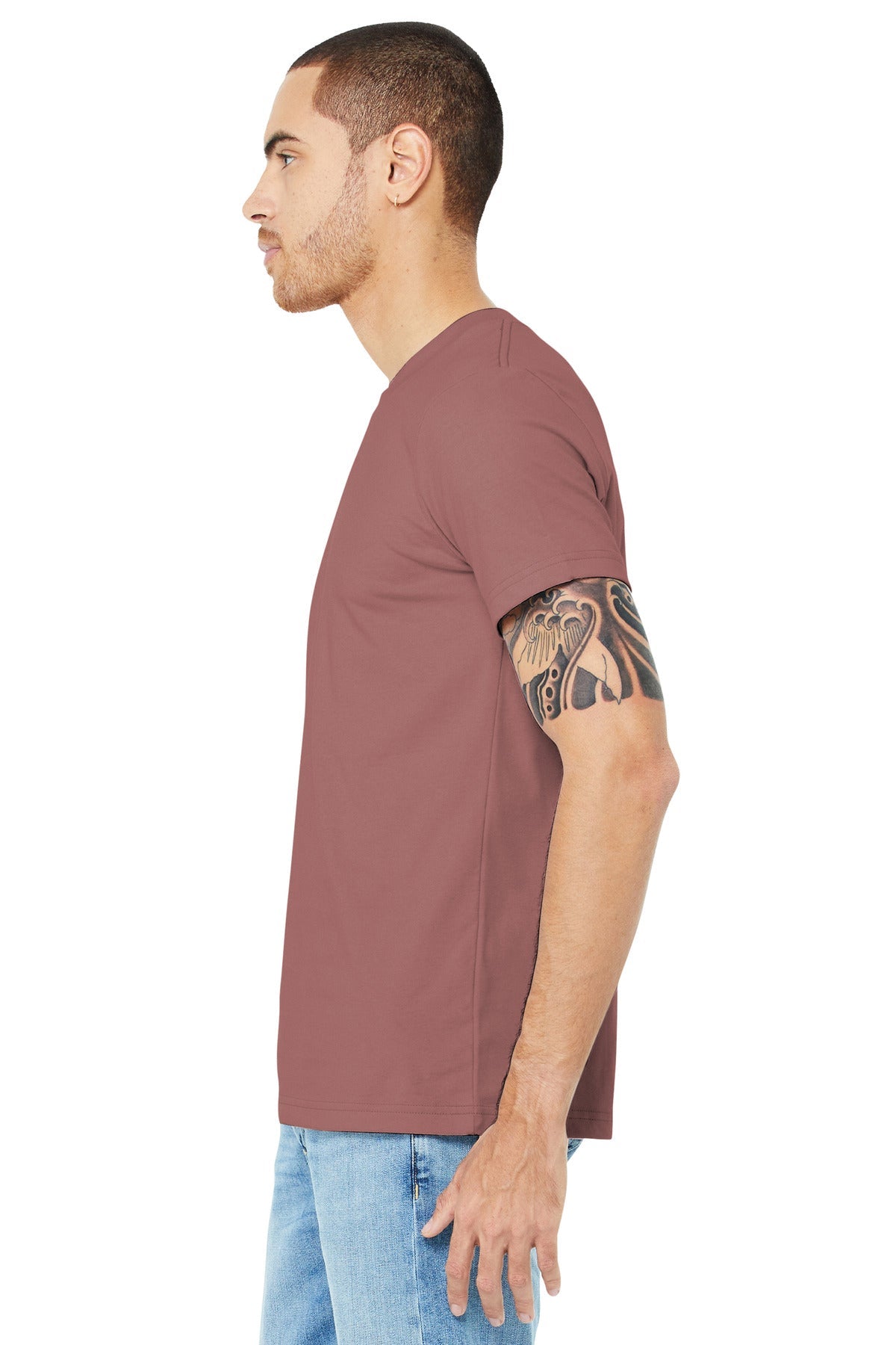 Bella + Canvas - Unisex Jersey Short-Sleeve T-Shirt-MAROON-M