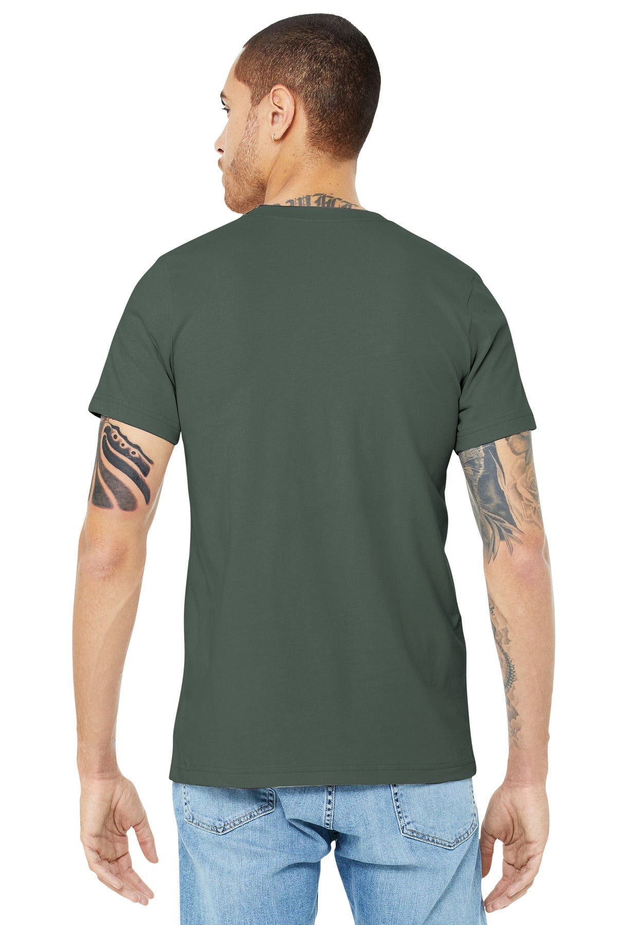 BELLA+CANVAS ® Unisex Jersey Short Sleeve Tee. BC3001 [Military Green] - DFW Impression