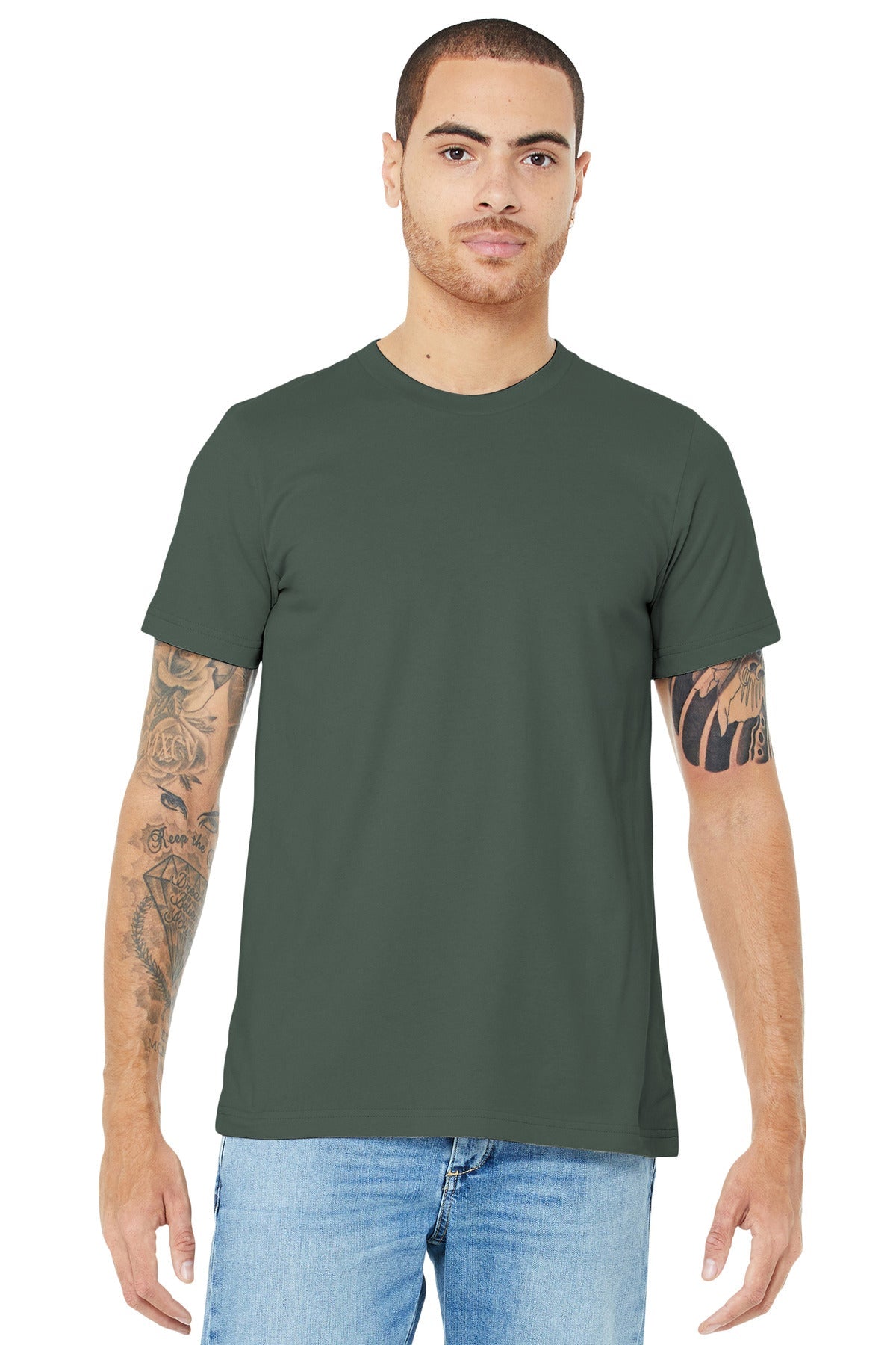 BELLA+CANVAS ® Unisex Jersey Short Sleeve Tee. BC3001 [Military Green] - DFW Impression