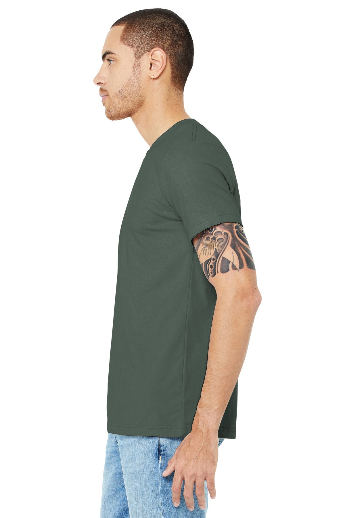 BELLA+CANVAS ® Unisex Jersey Short Sleeve Tee. BC3001 [Military Green] - DFW Impression