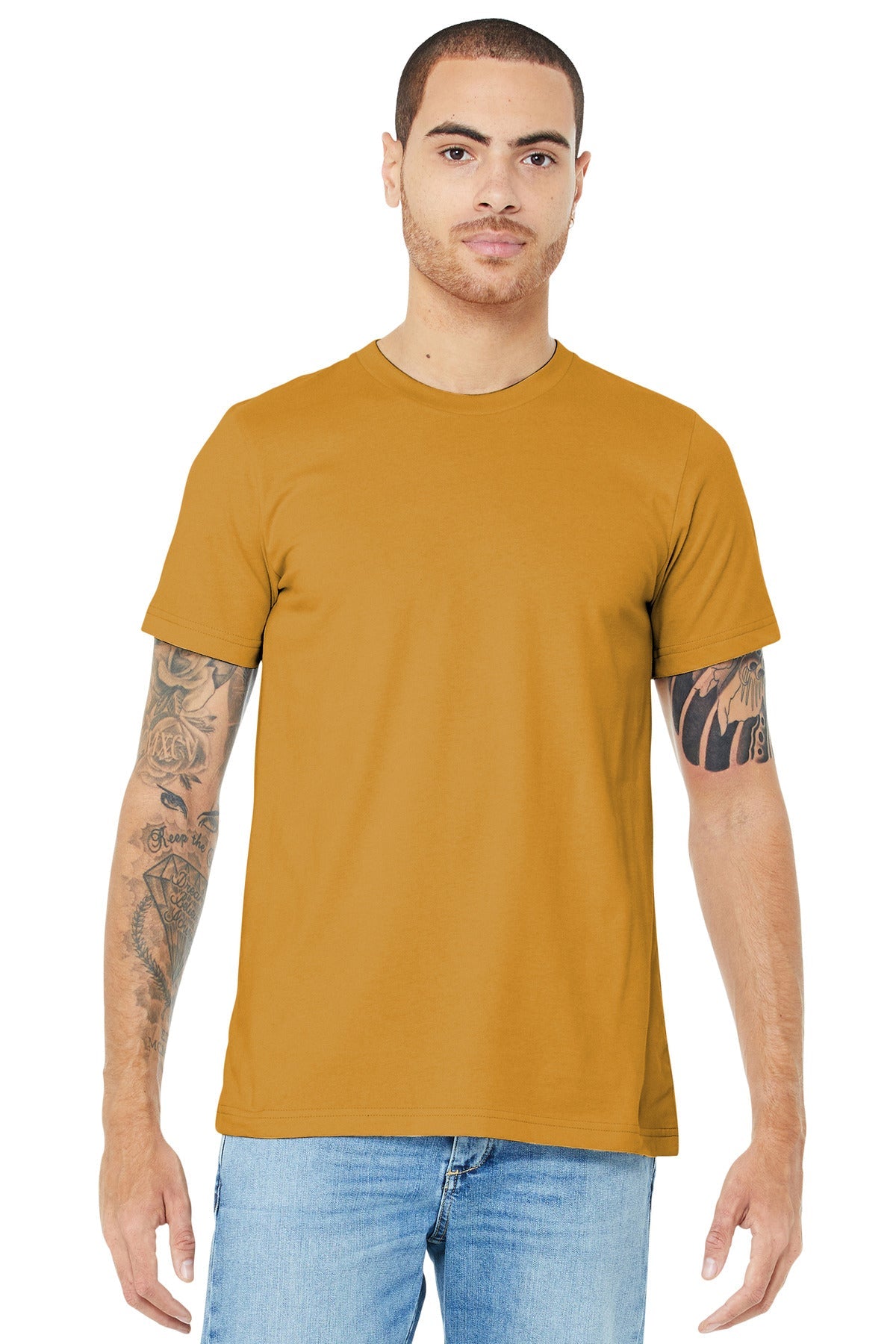 BELLA+CANVAS ® Unisex Jersey Short Sleeve Tee. BC3001 [Mustard] - DFW Impression