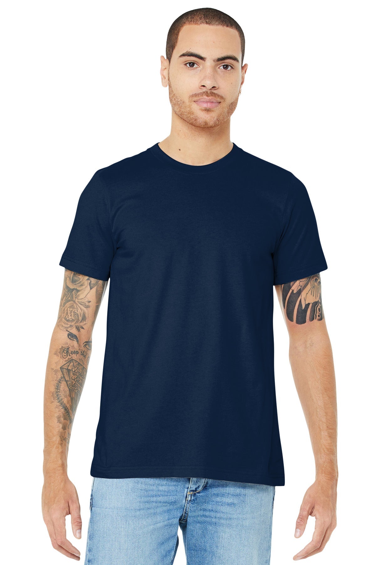 BELLA+CANVAS ® Unisex Jersey Short Sleeve Tee. BC3001 [Navy] - DFW Impression