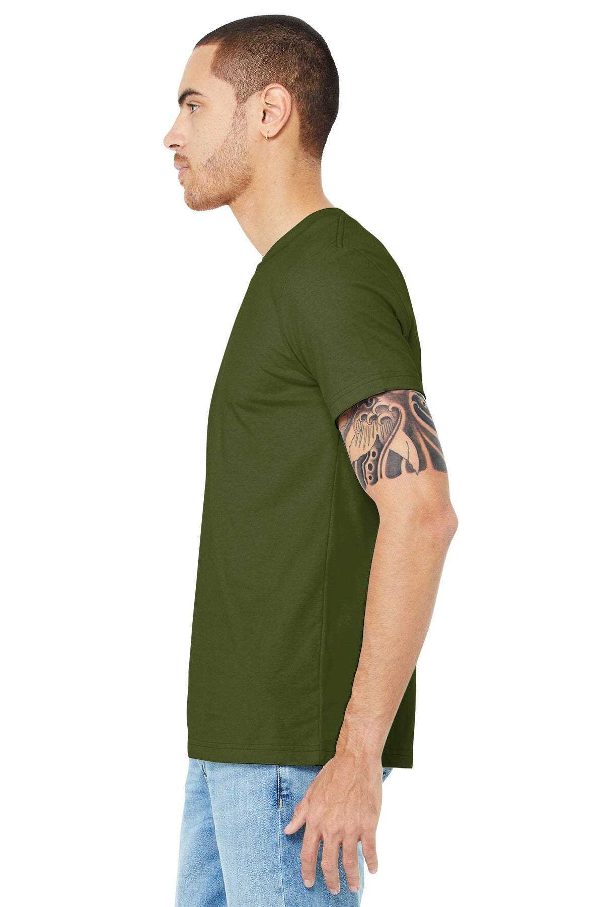 BELLA+CANVAS ® Unisex Jersey Short Sleeve Tee. BC3001 [Olive] - DFW Impression