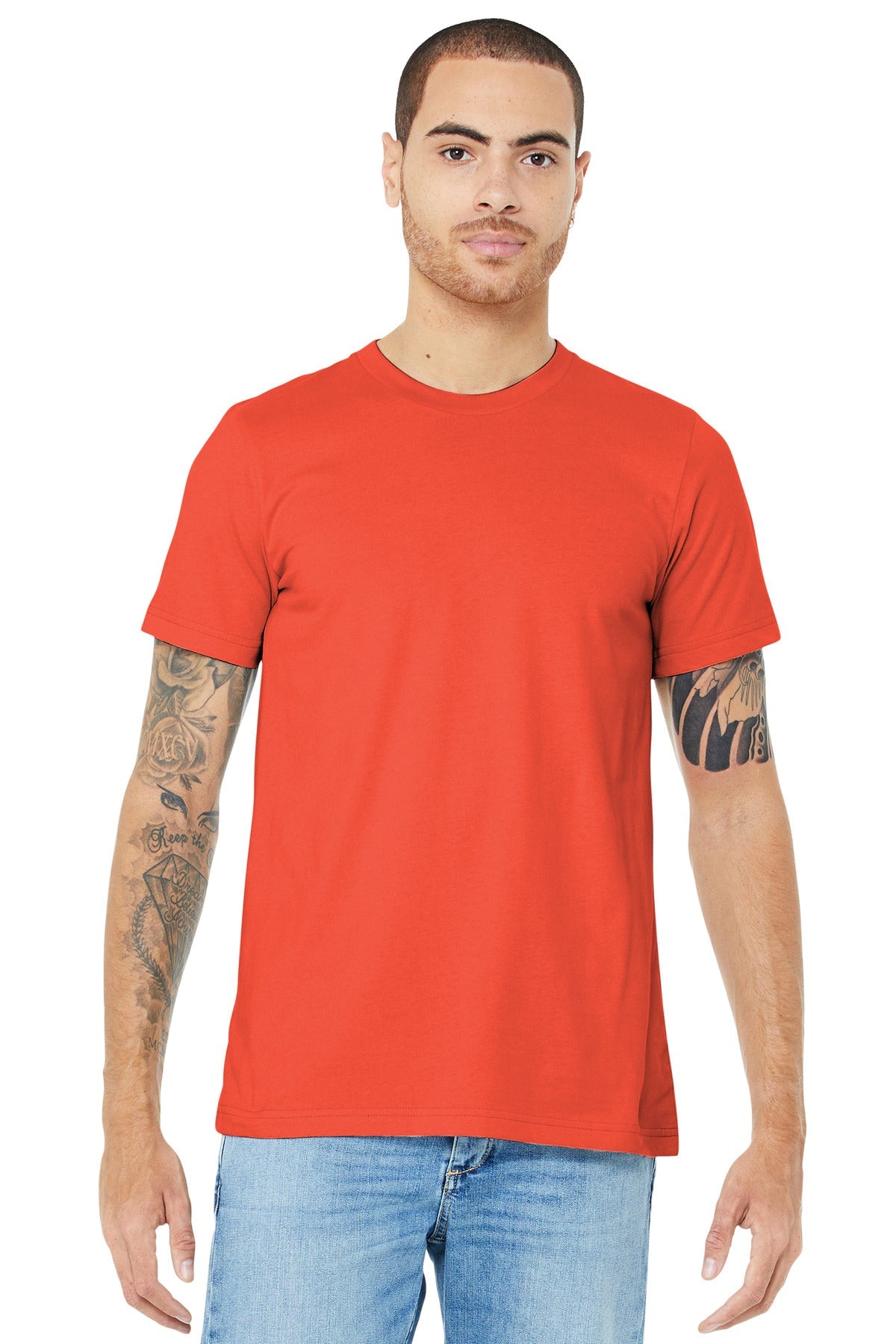 BELLA+CANVAS ® Unisex Jersey Short Sleeve Tee. BC3001 [Poppy] - DFW Impression