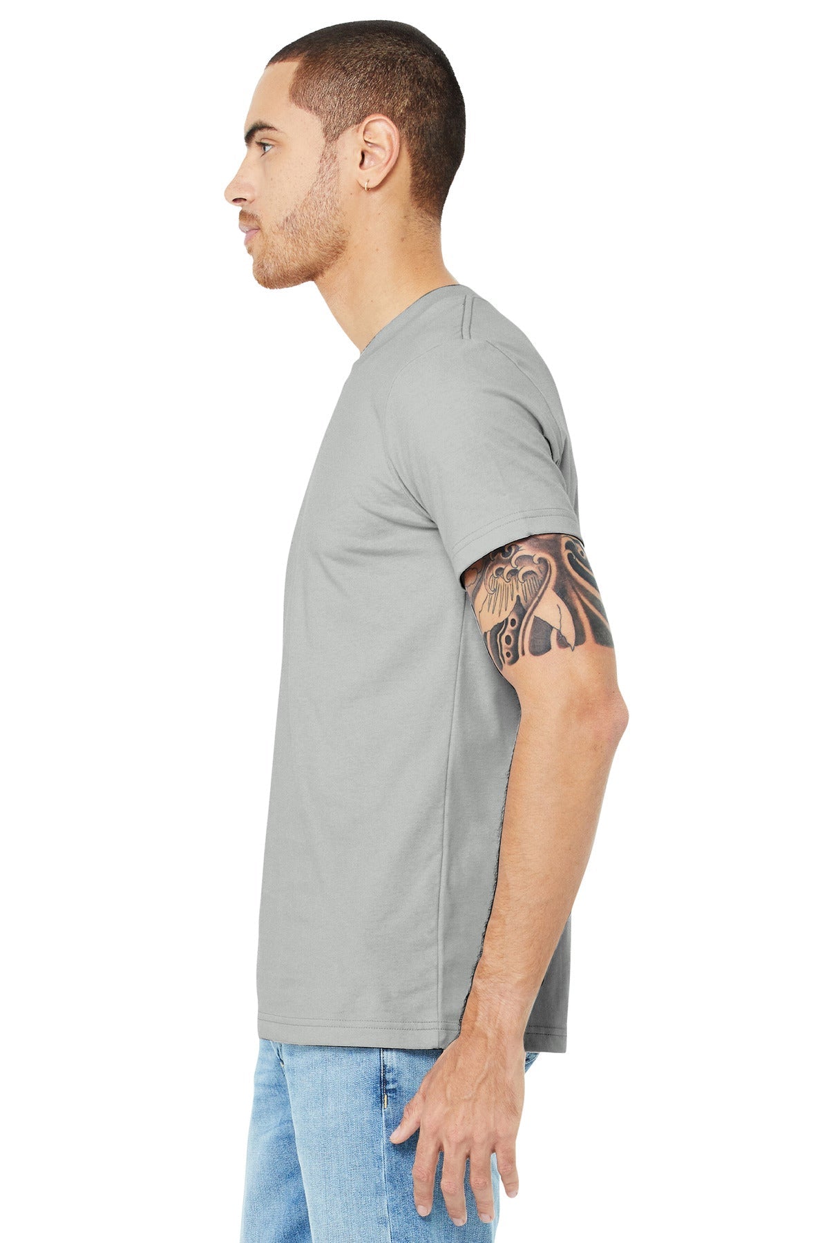 BELLA+CANVAS ® Unisex Jersey Short Sleeve Tee. BC3001 [Silver] - DFW Impression