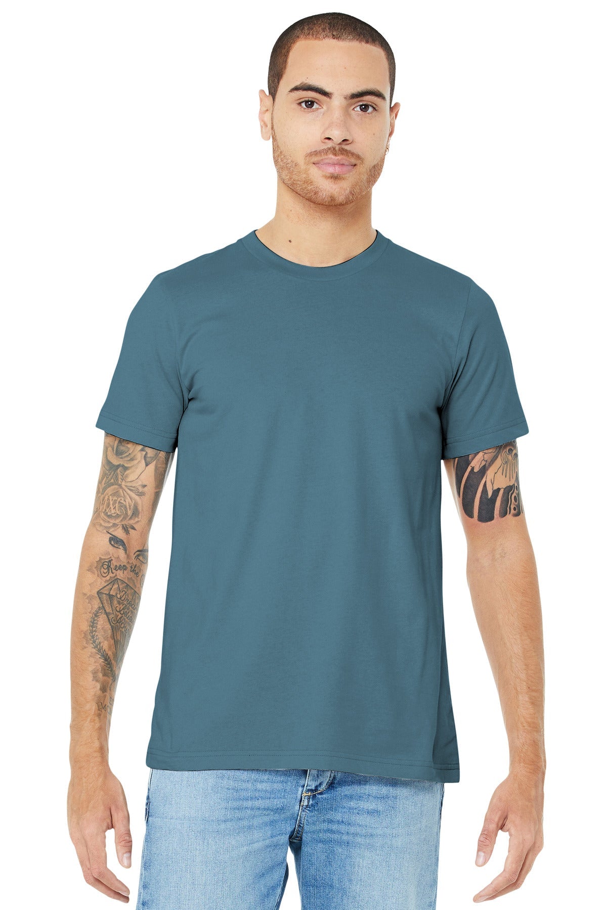 BELLA+CANVAS ® Unisex Jersey Short Sleeve Tee. BC3001 [Steel Blue] - DFW Impression