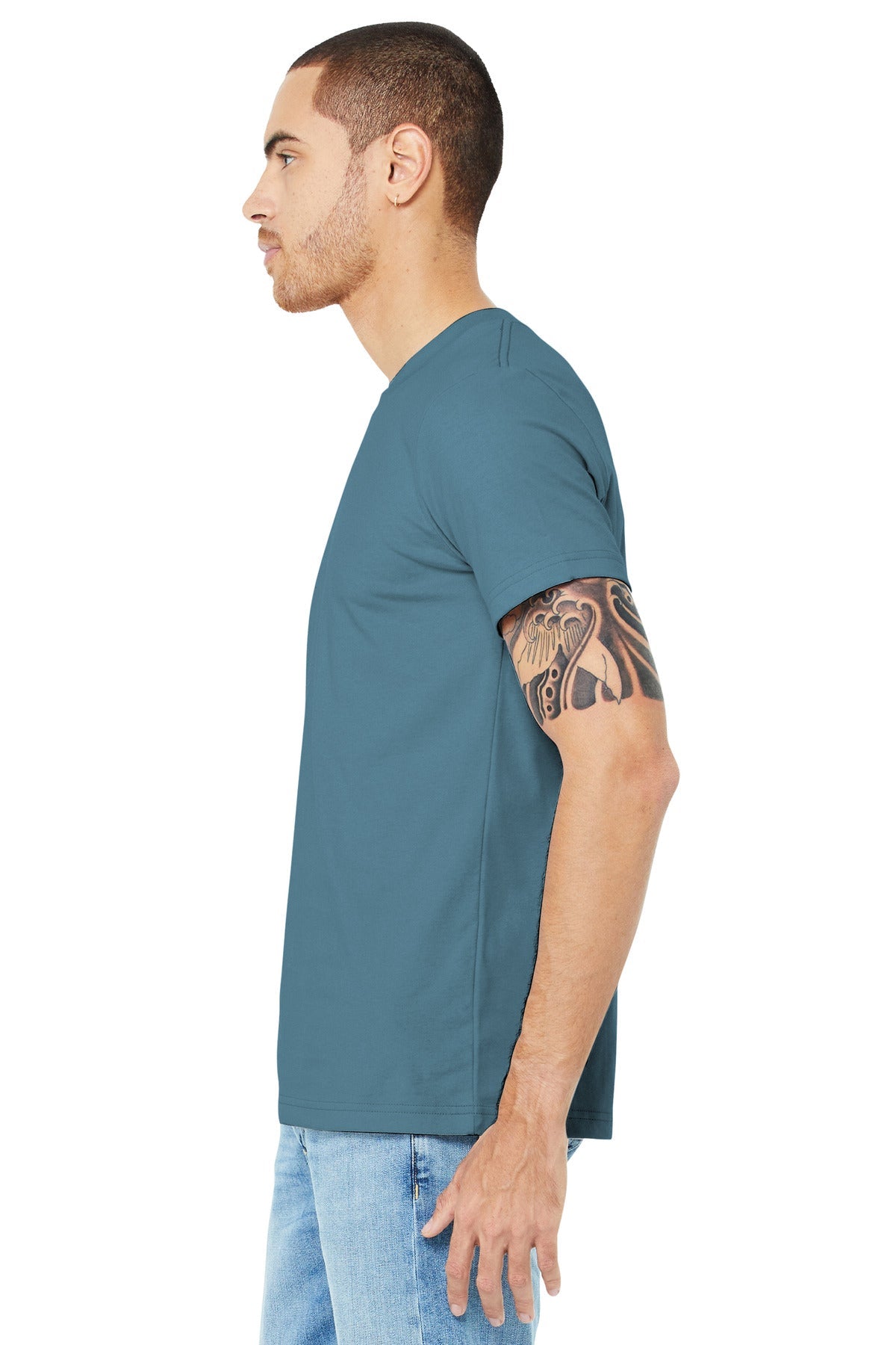 BELLA+CANVAS ® Unisex Jersey Short Sleeve Tee. BC3001 [Steel Blue] - DFW Impression