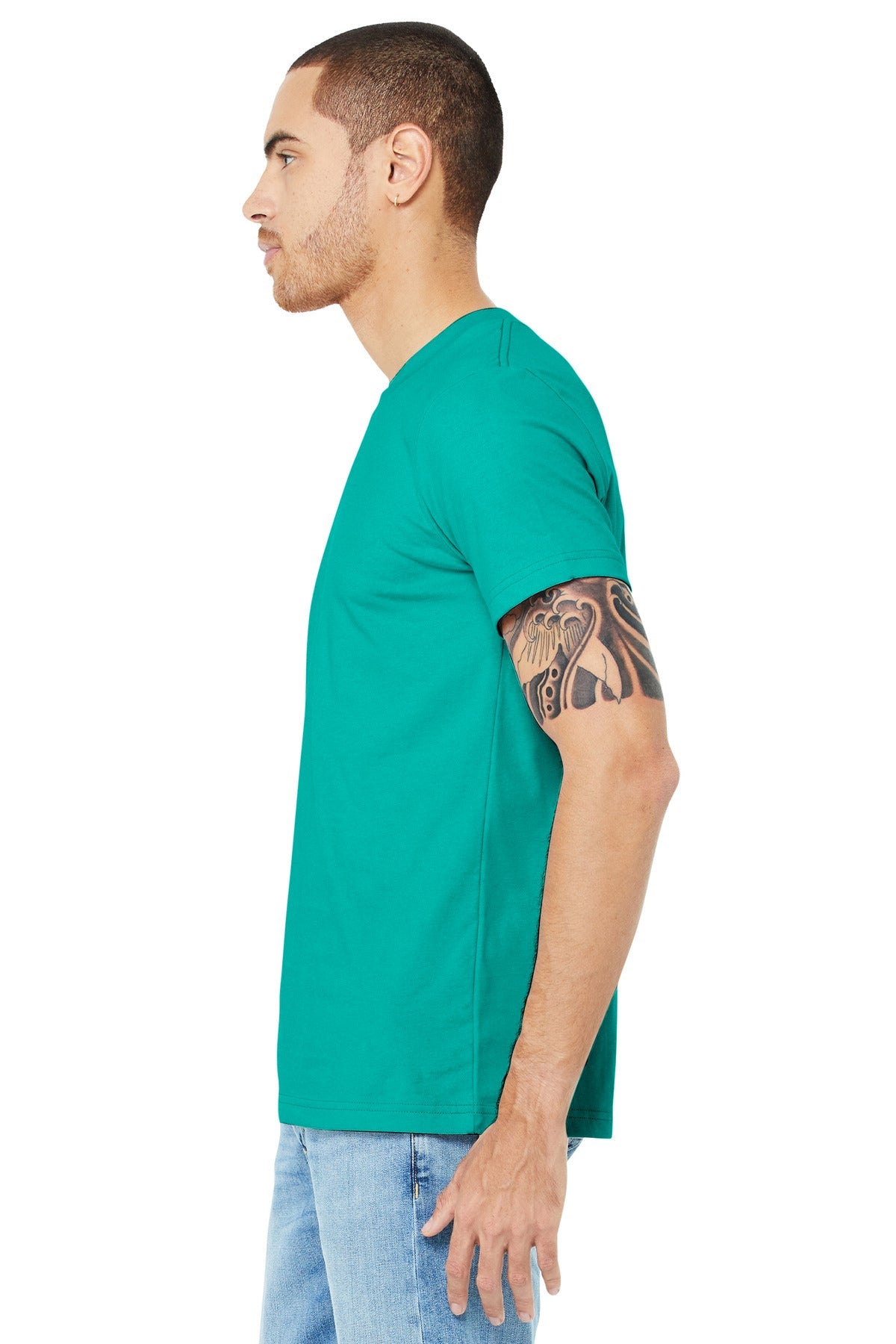 BELLA+CANVAS ® Unisex Jersey Short Sleeve Tee. BC3001 [Teal] - DFW Impression