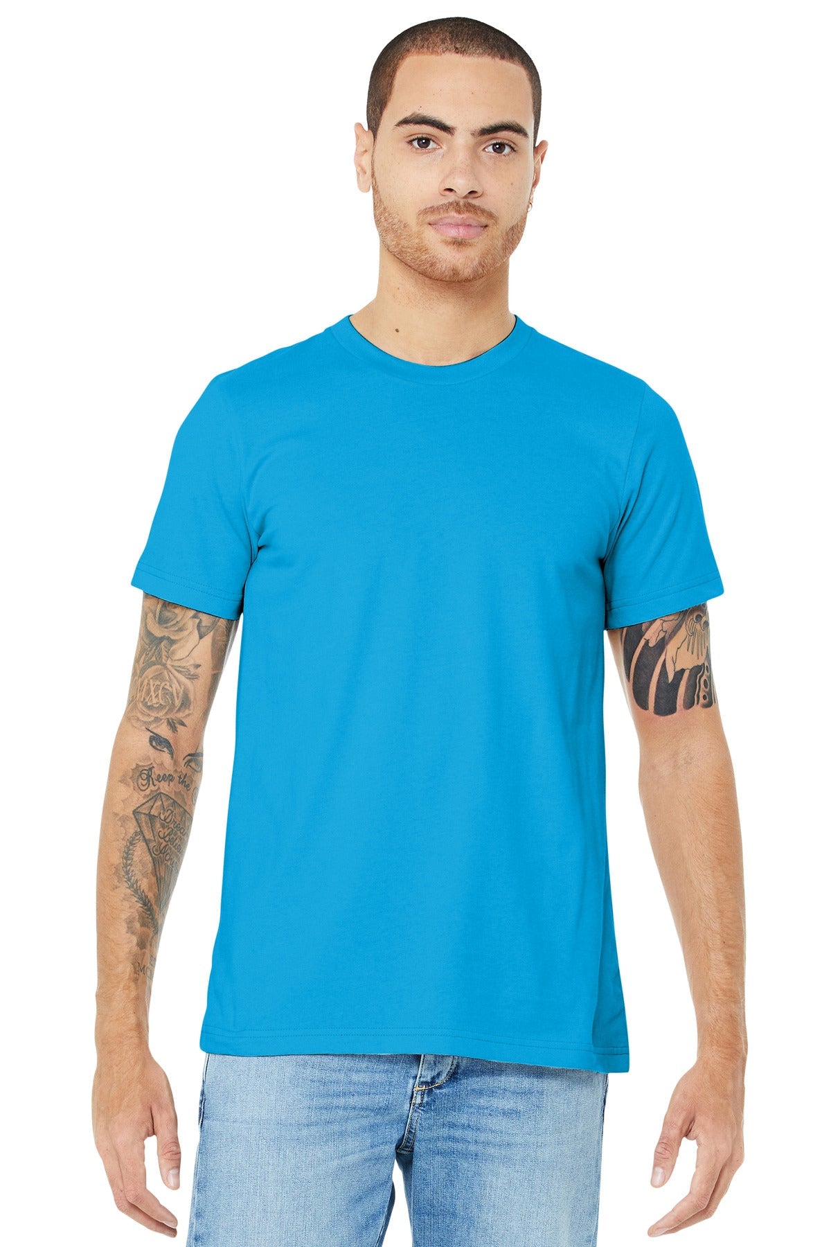 BELLA+CANVAS ® Unisex Jersey Short Sleeve Tee. BC3001 [Turquoise] - DFW Impression