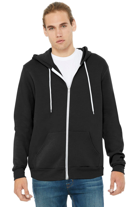 BELLA+CANVAS ® Unisex Sponge Fleece Full-Zip Hoodie. BC3739 [Black] - DFW Impression