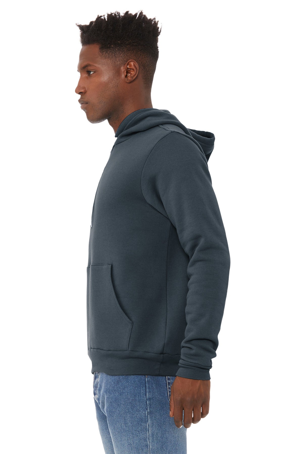 BELLA+CANVAS ® Unisex Sponge Fleece Pullover Hoodie. BC3719 [DTG Dark Grey] - DFW Impression