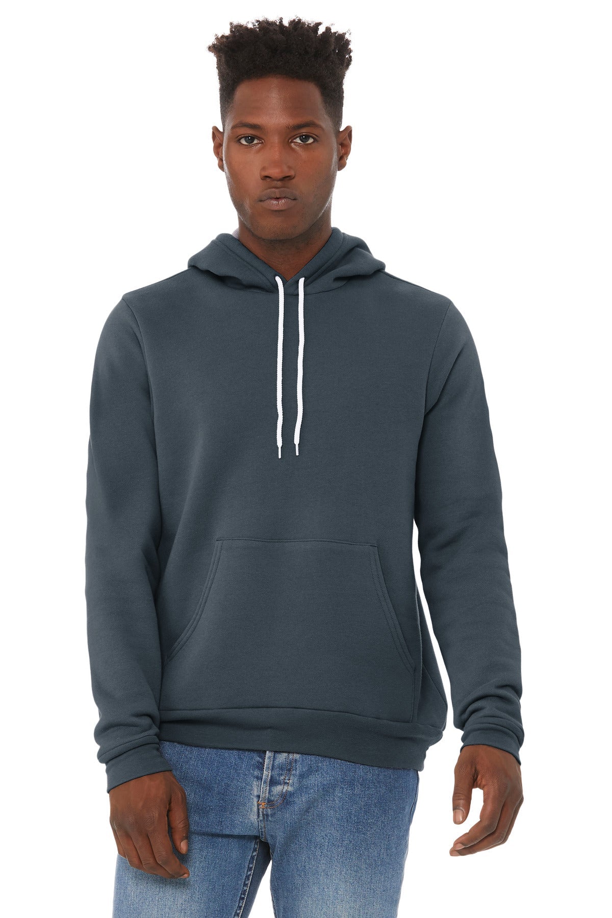 BELLA+CANVAS ® Unisex Sponge Fleece Pullover Hoodie. BC3719 [DTG Dark Grey] - DFW Impression