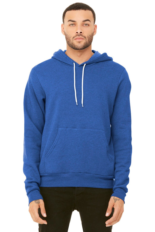 BELLA+CANVAS ® Unisex Sponge Fleece Pullover Hoodie. BC3719 [Heather True Royal] - DFW Impression