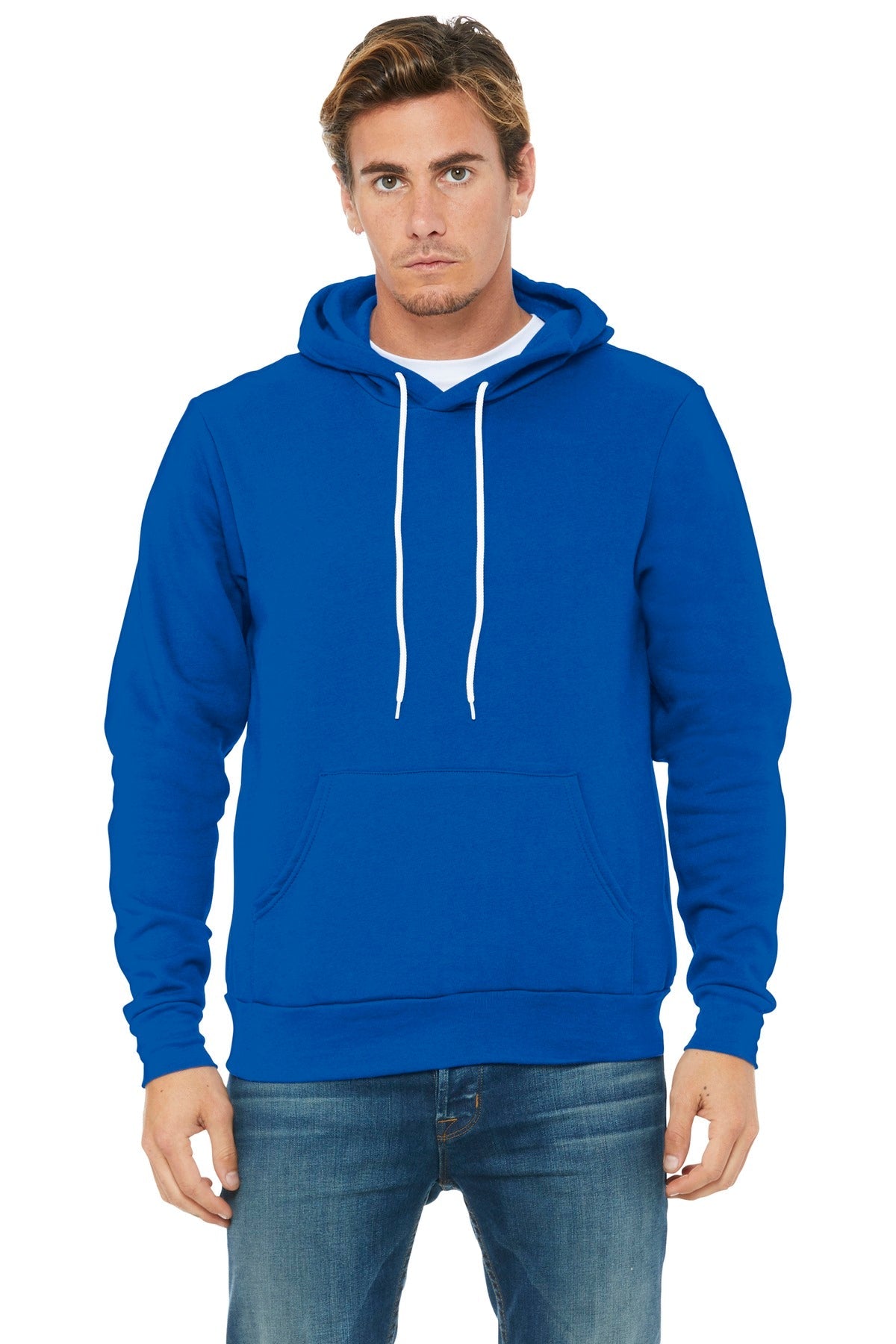 BELLA+CANVAS ® Unisex Sponge Fleece Pullover Hoodie. BC3719 [True Royal] - DFW Impression