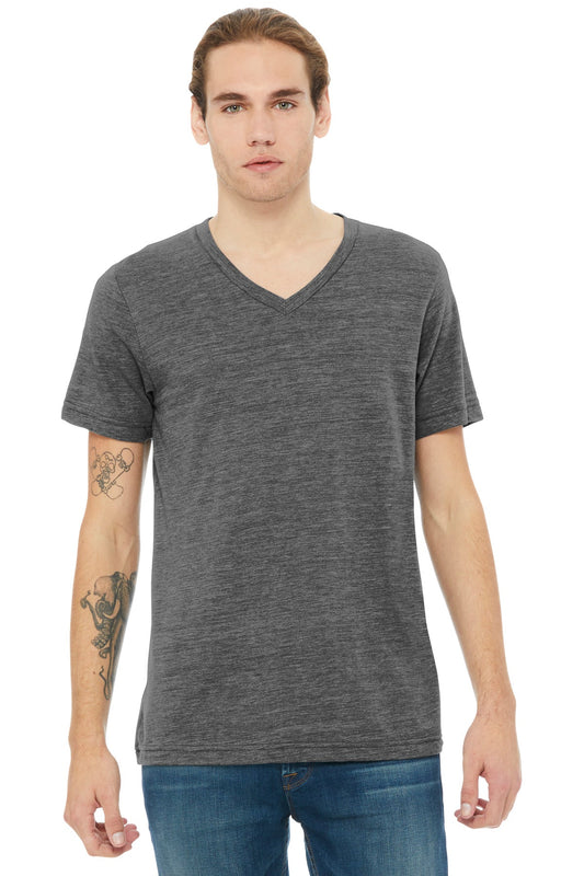 BELLA+CANVAS® Unisex Textured Jersey V-Neck Tee BC3655 - DFW Impression