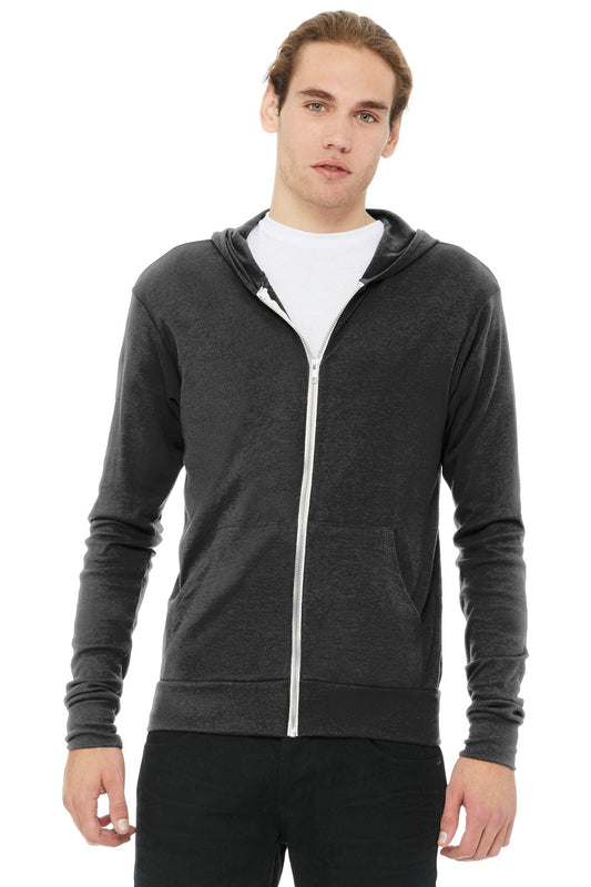 BELLA+CANVAS ® Unisex Triblend Full-Zip Lightweight Hoodie. BC3939 - DFW Impression