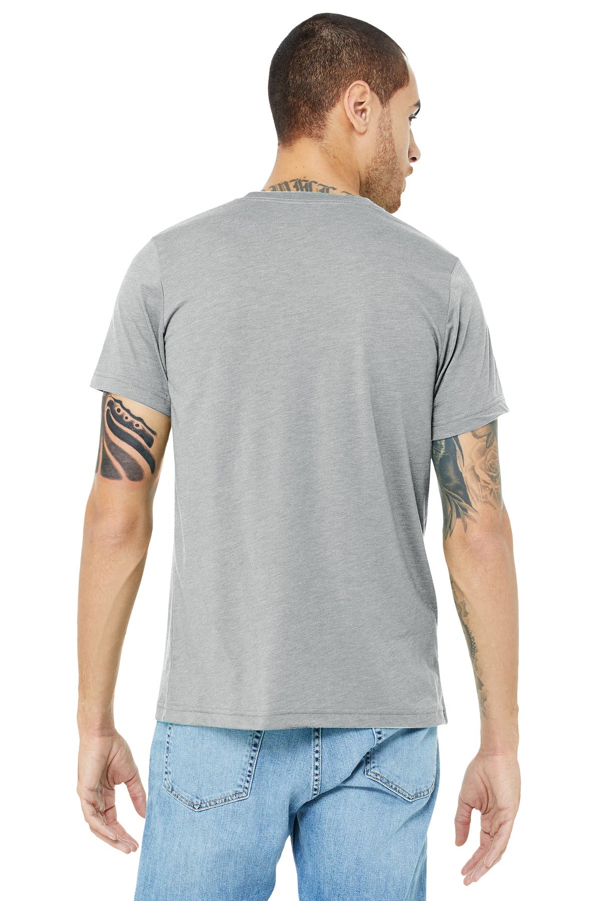 BELLA+CANVAS ® Unisex Triblend Short Sleeve Tee. BC3413 [Athletic Grey Triblend] - DFW Impression