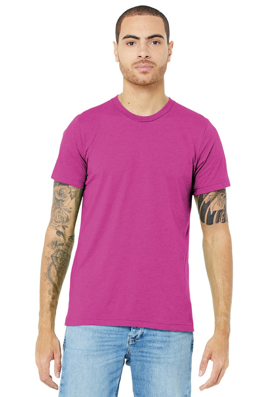 BELLA+CANVAS ® Unisex Triblend Short Sleeve Tee. BC3413 [Berry Triblend] - DFW Impression