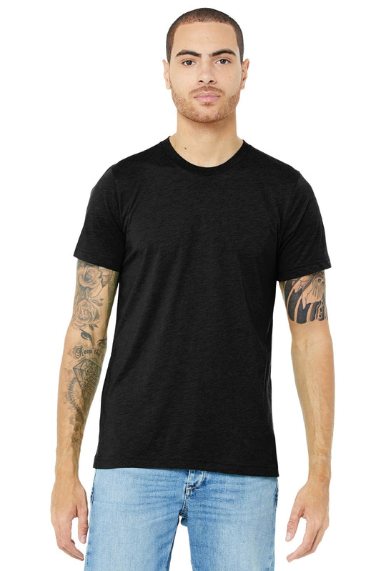 BELLA+CANVAS ® Unisex Triblend Short Sleeve Tee. BC3413 [Black Heather Triblend] - DFW Impression