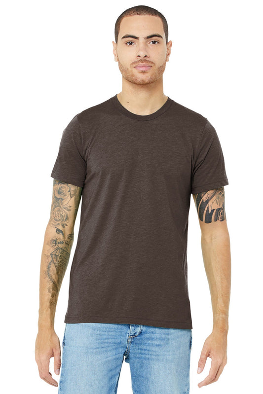 BELLA+CANVAS ® Unisex Triblend Short Sleeve Tee. BC3413 [Brown Triblend] - DFW Impression