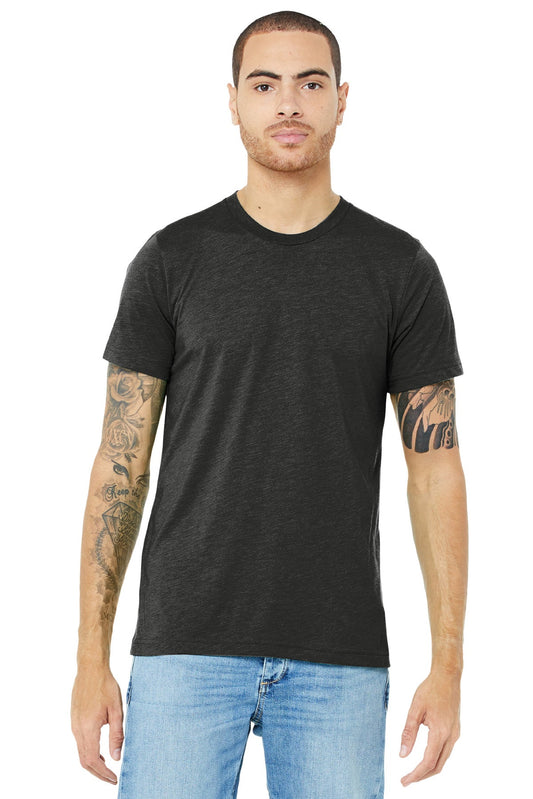 BELLA+CANVAS ® Unisex Triblend Short Sleeve Tee. BC3413 [Charcoal-Black Triblend] - DFW Impression