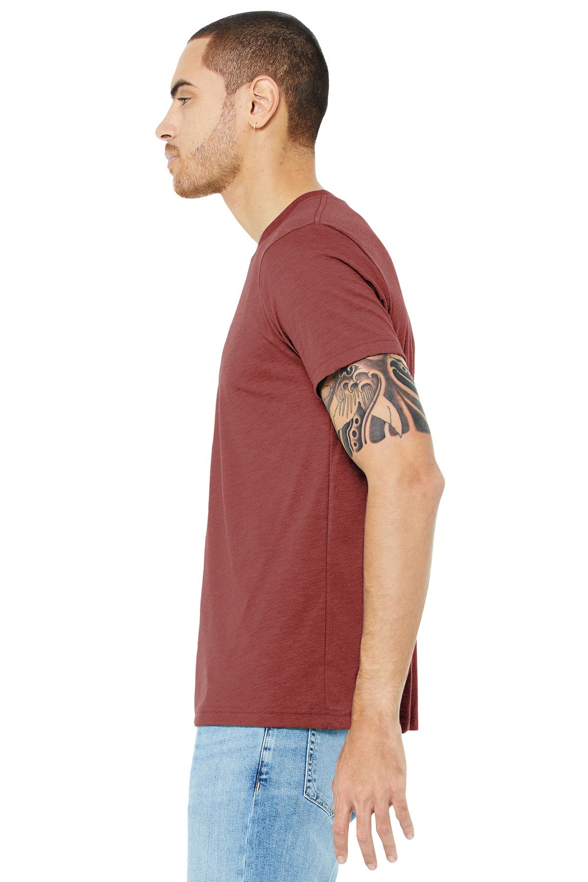 BELLA+CANVAS ® Unisex Triblend Short Sleeve Tee. BC3413 [Clay Triblend] - DFW Impression