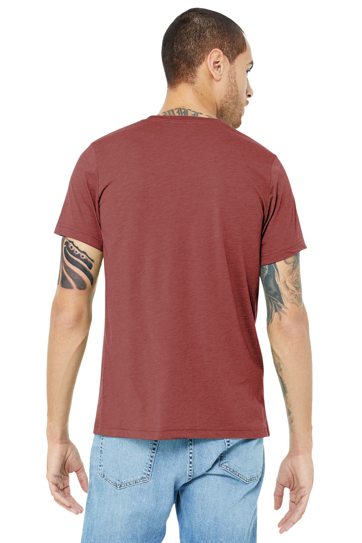 BELLA+CANVAS ® Unisex Triblend Short Sleeve Tee. BC3413 [Clay Triblend] - DFW Impression