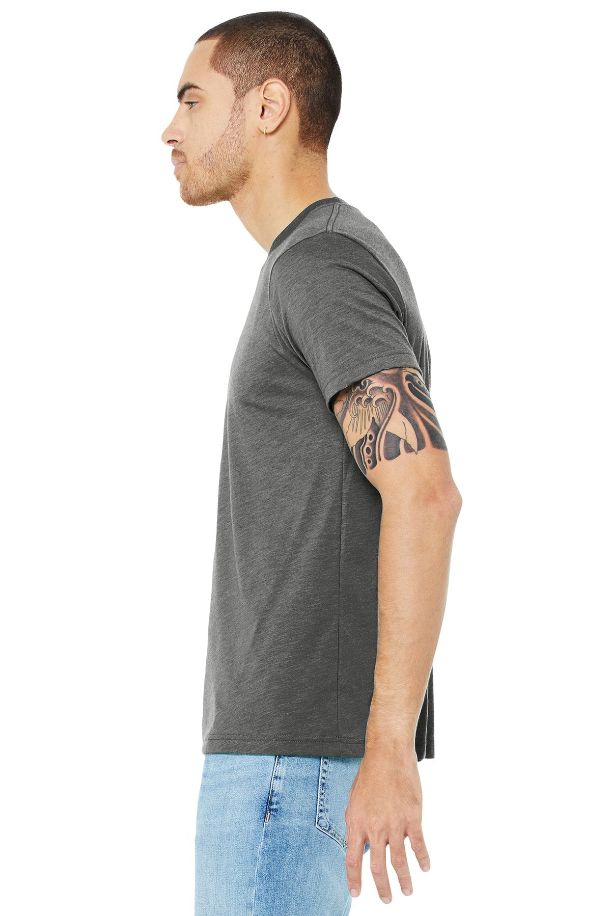 BELLA+CANVAS ® Unisex Triblend Short Sleeve Tee. BC3413 [Grey Triblend] - DFW Impression