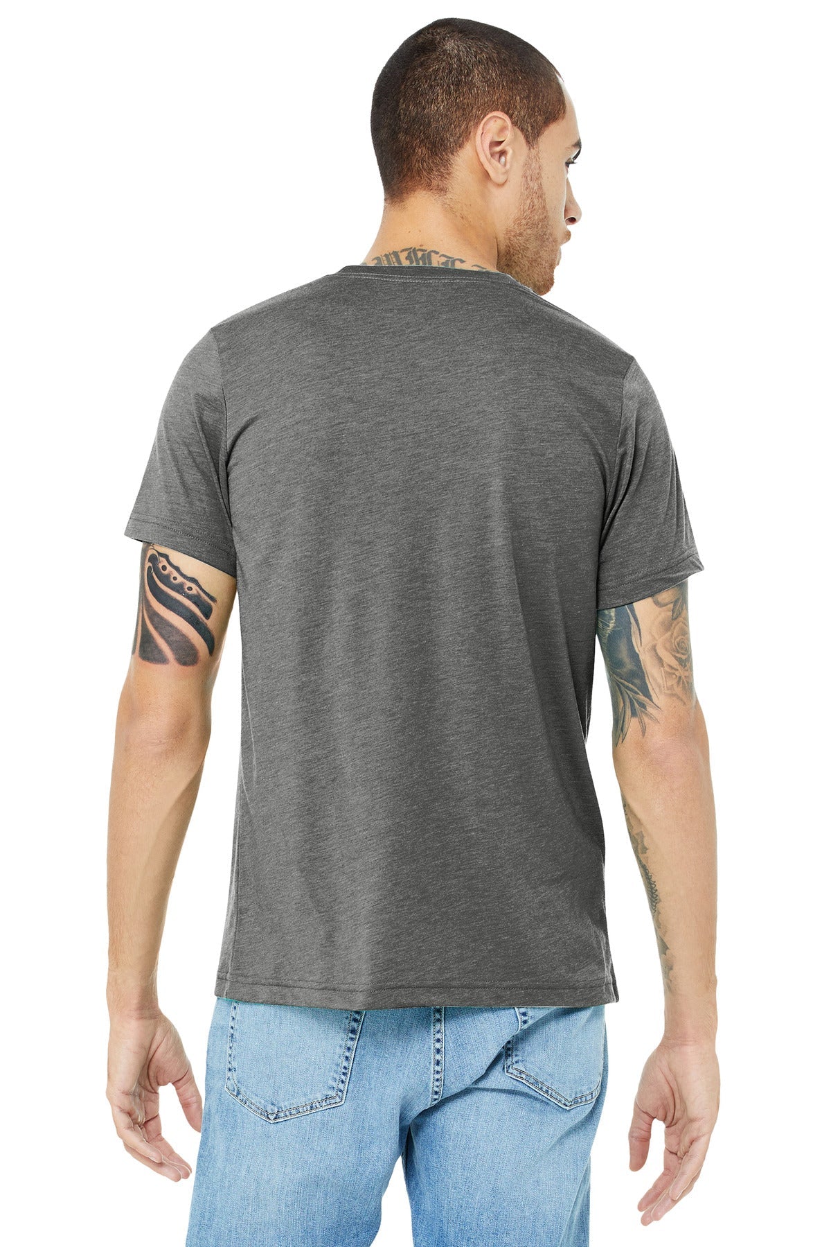 BELLA+CANVAS ® Unisex Triblend Short Sleeve Tee. BC3413 [Grey Triblend] - DFW Impression