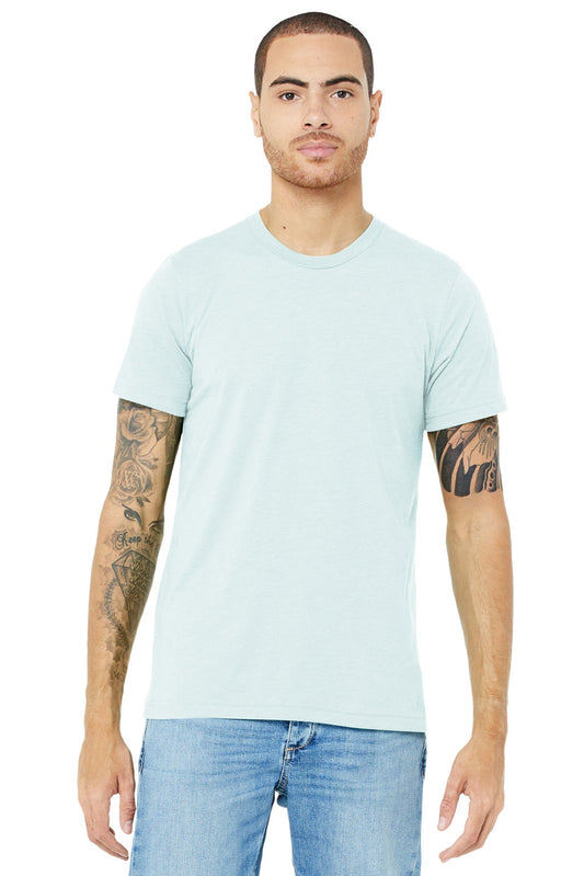 BELLA+CANVAS ® Unisex Triblend Short Sleeve Tee. BC3413 [Ice Blue Triblend] - DFW Impression