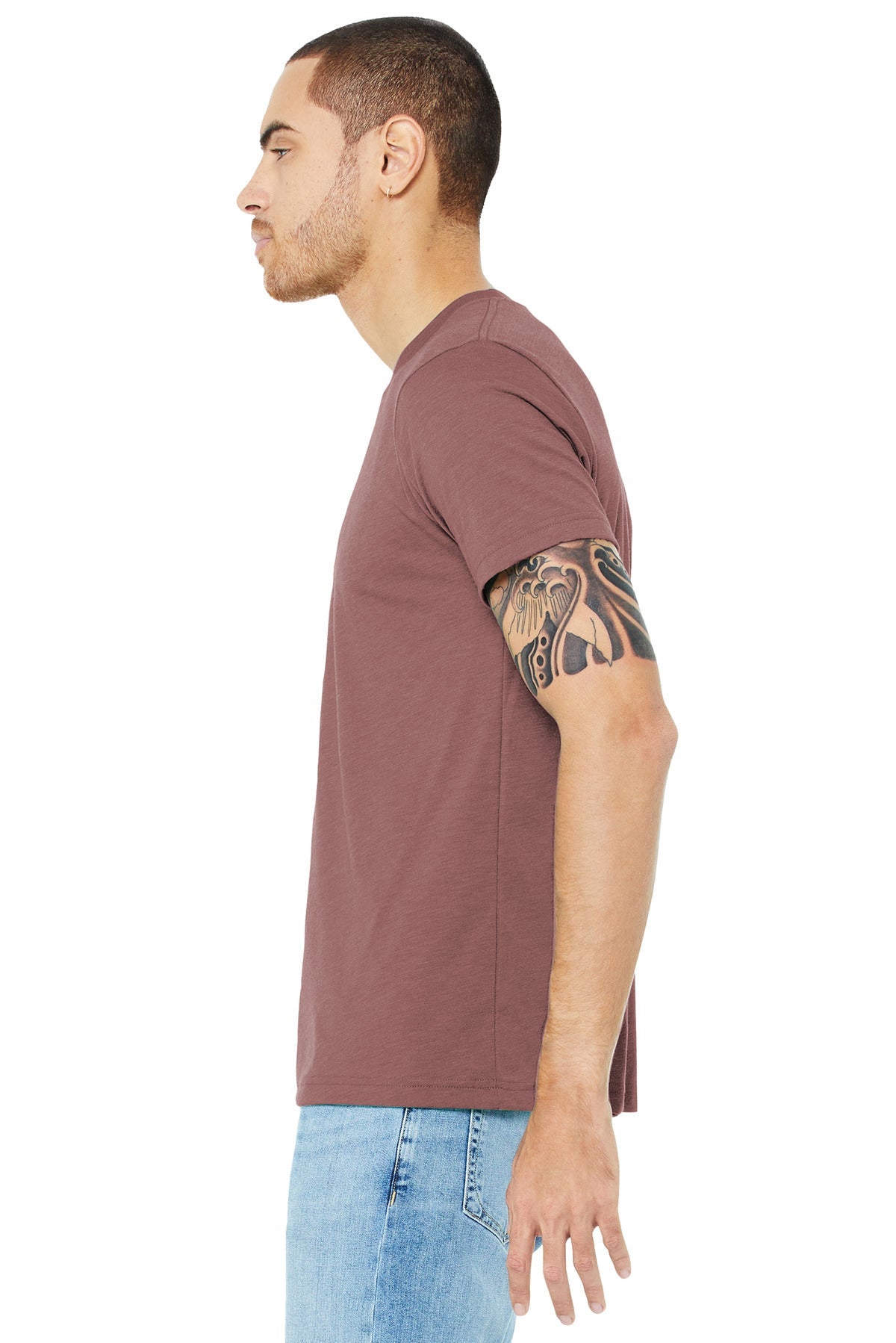 BELLA+CANVAS ® Unisex Triblend Short Sleeve Tee. BC3413 [Mauve Triblend] - DFW Impression