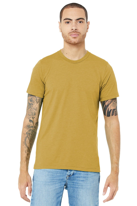 BELLA+CANVAS ® Unisex Triblend Short Sleeve Tee. BC3413 [Mustard Triblend] - DFW Impression