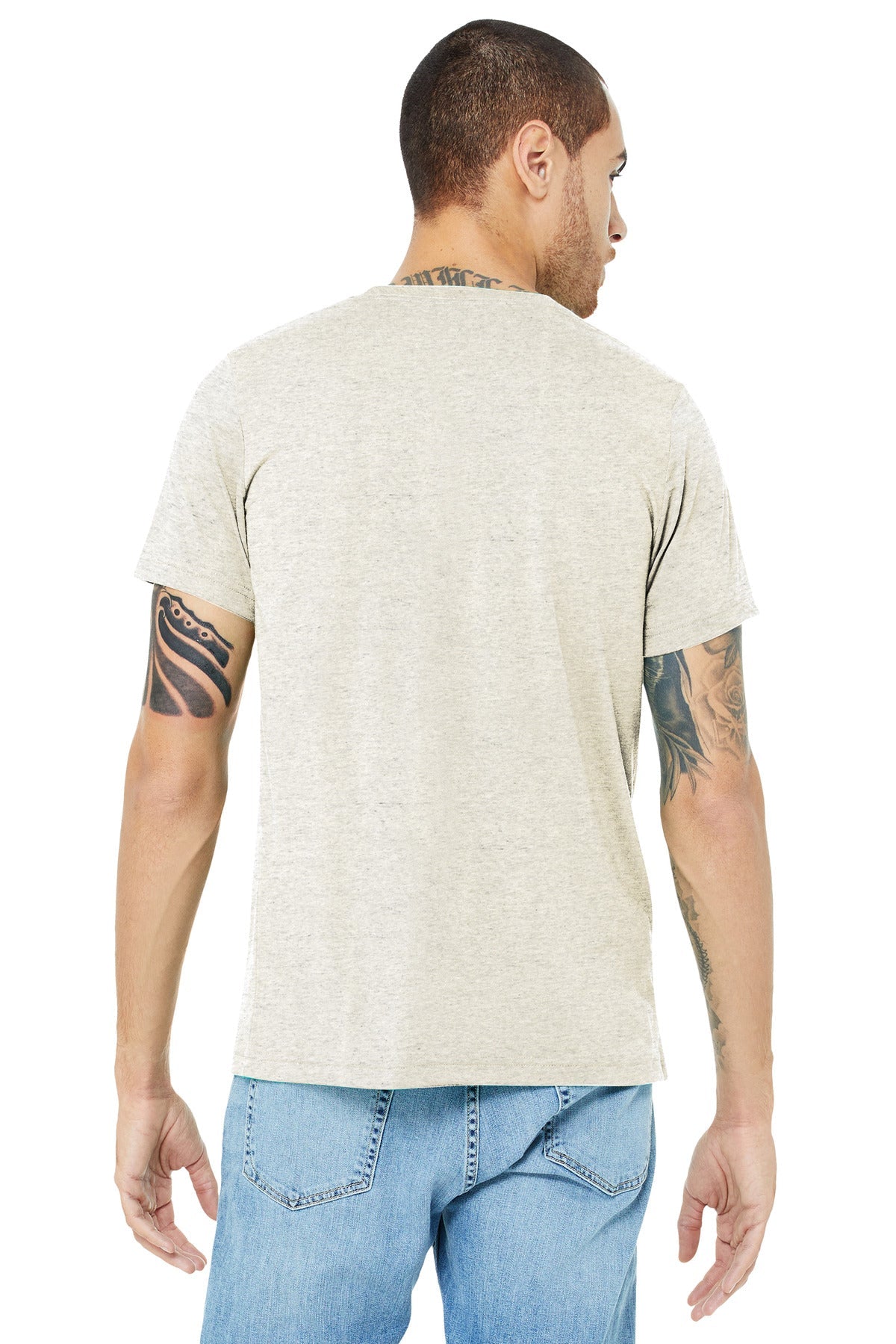 BELLA+CANVAS ® Unisex Triblend Short Sleeve Tee. BC3413 [Oatmeal Triblend] - DFW Impression