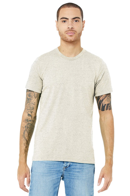 BELLA+CANVAS ® Unisex Triblend Short Sleeve Tee. BC3413 [Oatmeal Triblend] - DFW Impression